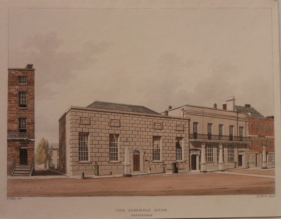 Aquatint - The Assembly Room, Cheltenham - Merke